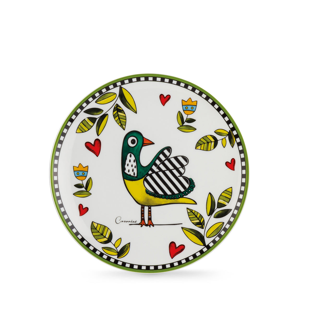 Set 6 Piatti Dessert Cocoricò Verde DM 19
